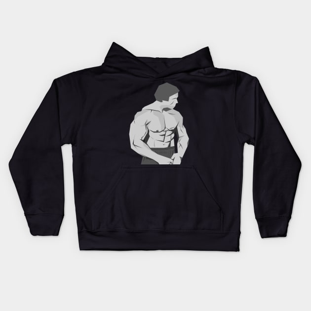 Arnold Schwarzenegger | Fitness Bodybuilding Kids Hoodie by ErdiKara